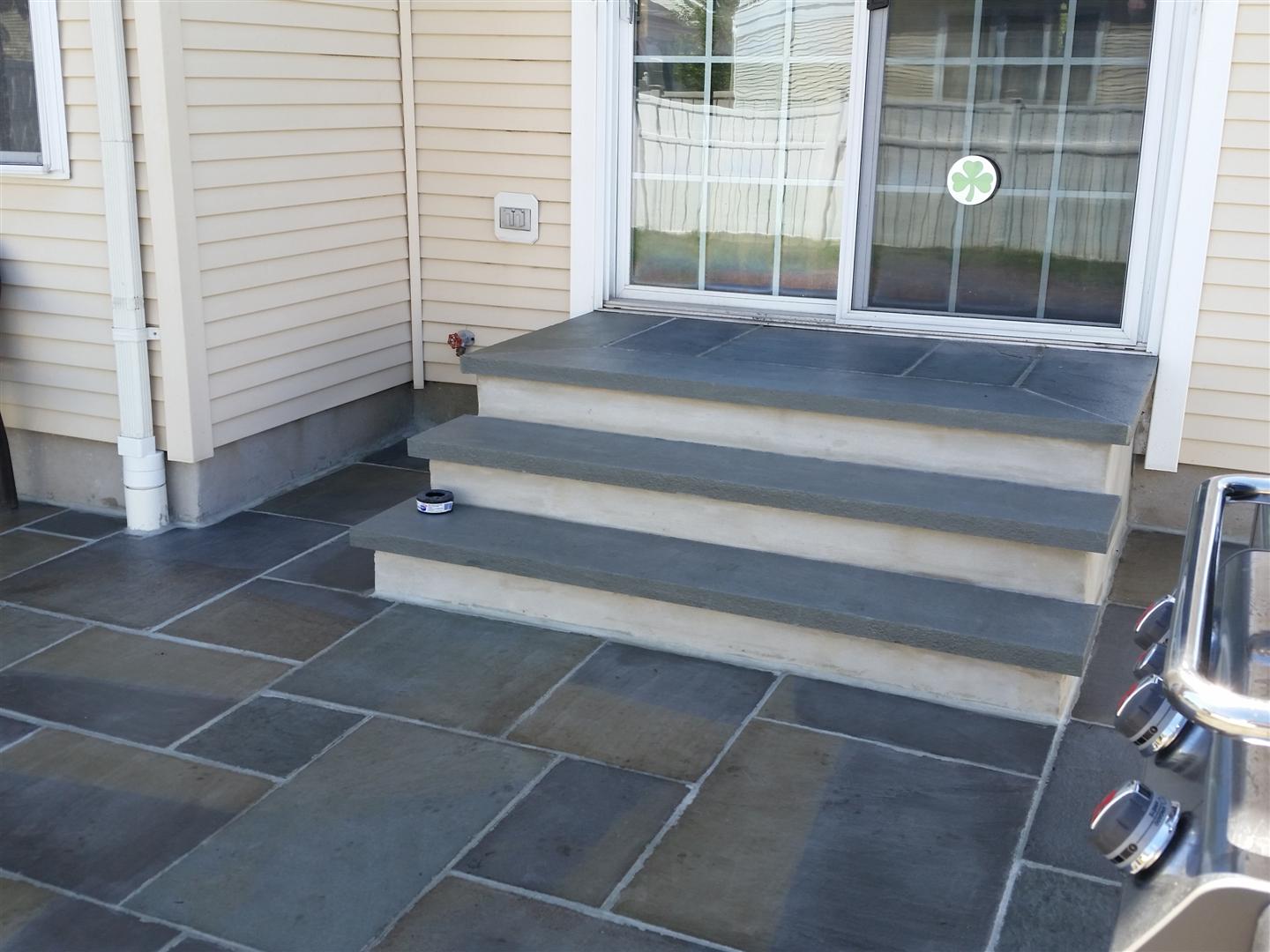 South Amboy, NJ Blue Stone Patio Installation M&M Construction