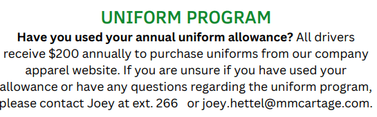 Employee Resources | M&M Cartage