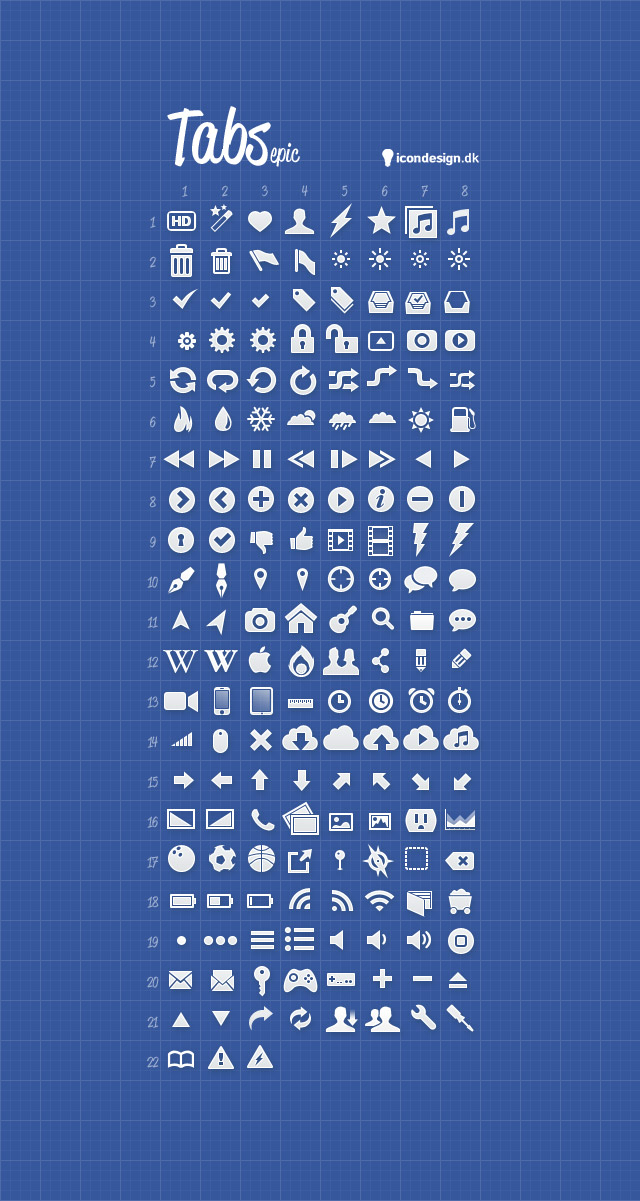 Tabs Epic Free iPhone Tab Bar Icons mmminimal