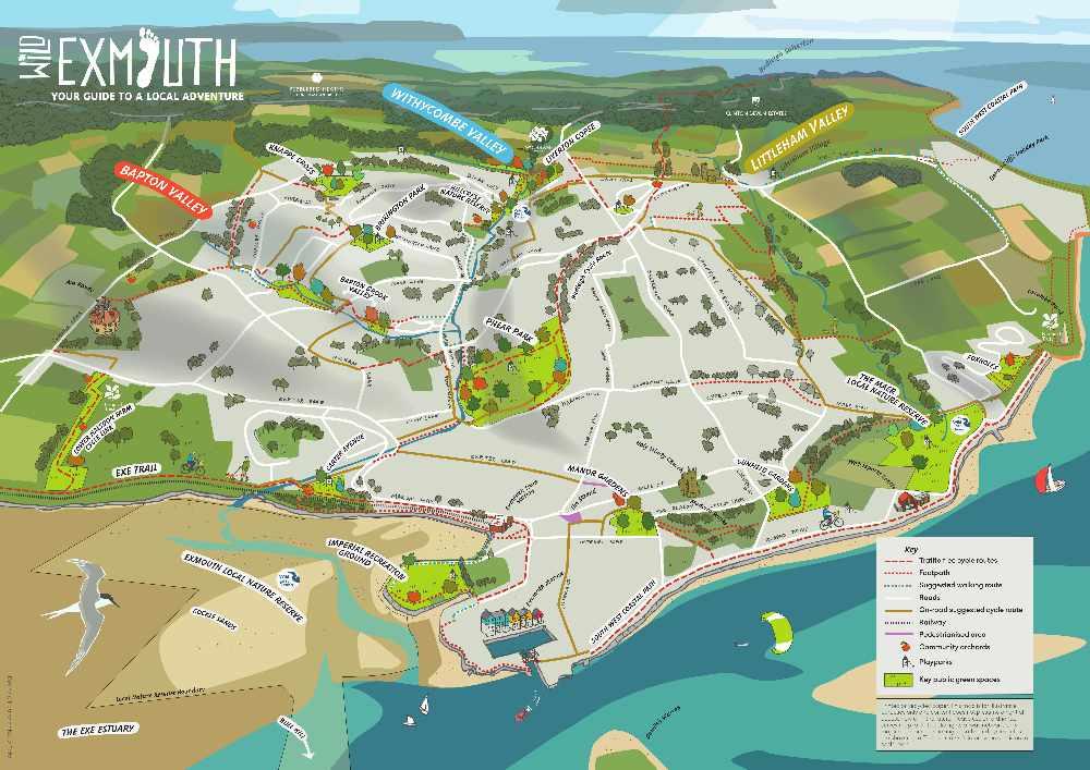 Map Of Exmouth Town Centre