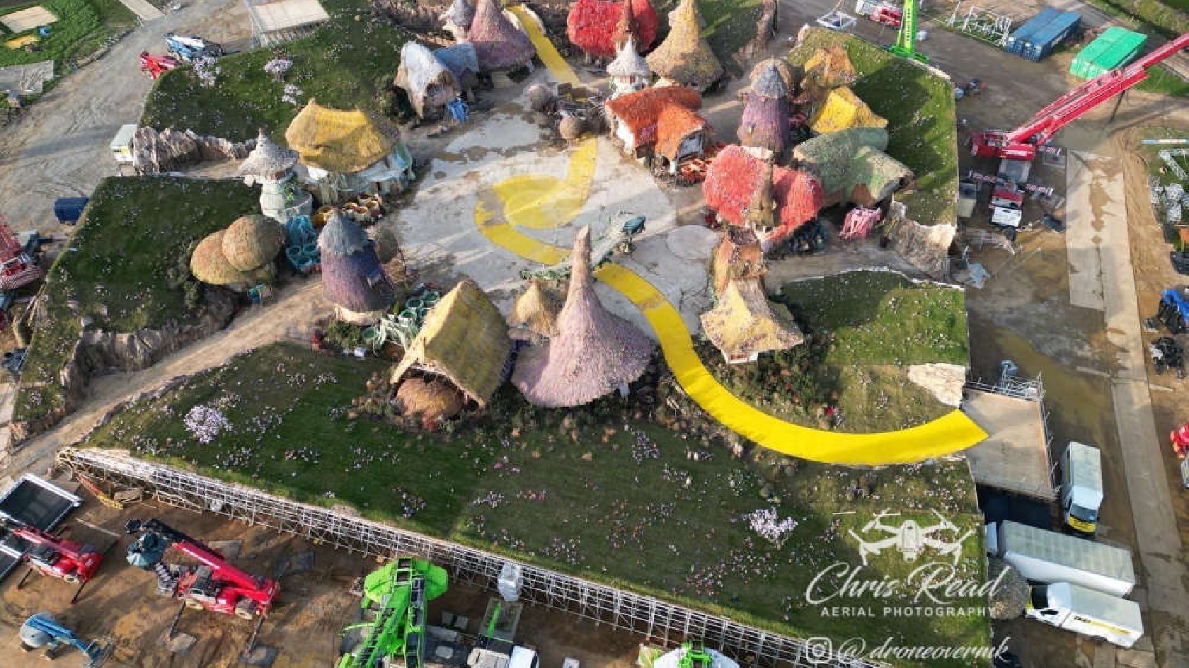 Take a look at the set for the brand new Wicked movie being filmed in a