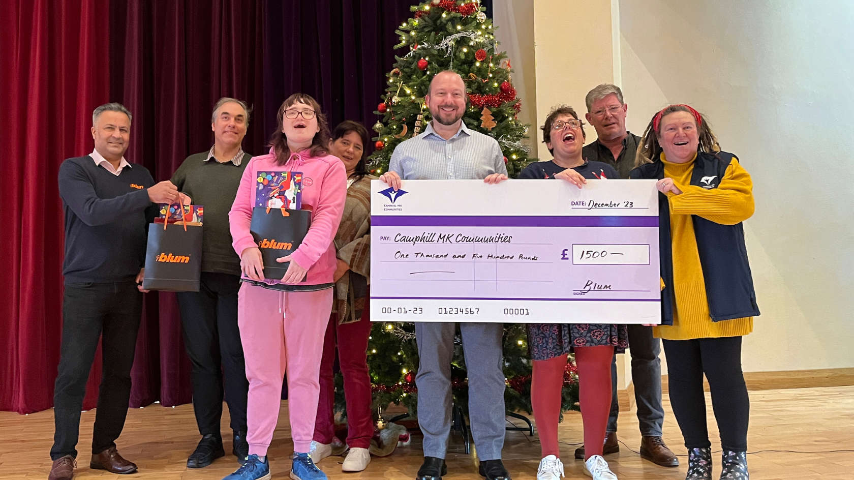 Milton Keynes businesses support local charity with gifts for people