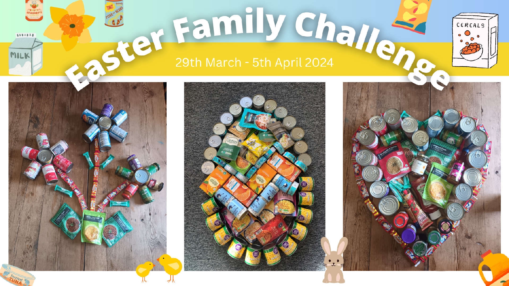Milton Keynes Food Bank launch Easter Family Challenge MKFM 106.3FM