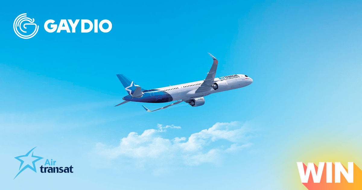 Win return flights to Canada! Gaydio