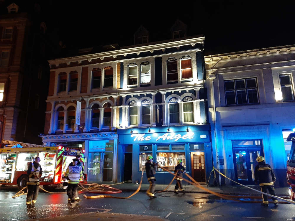 Large fire in Exeter's Queen Street Radio Exe