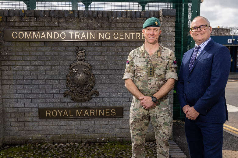 Royal Marines join Exeter Chamber of Commerce Radio Exe