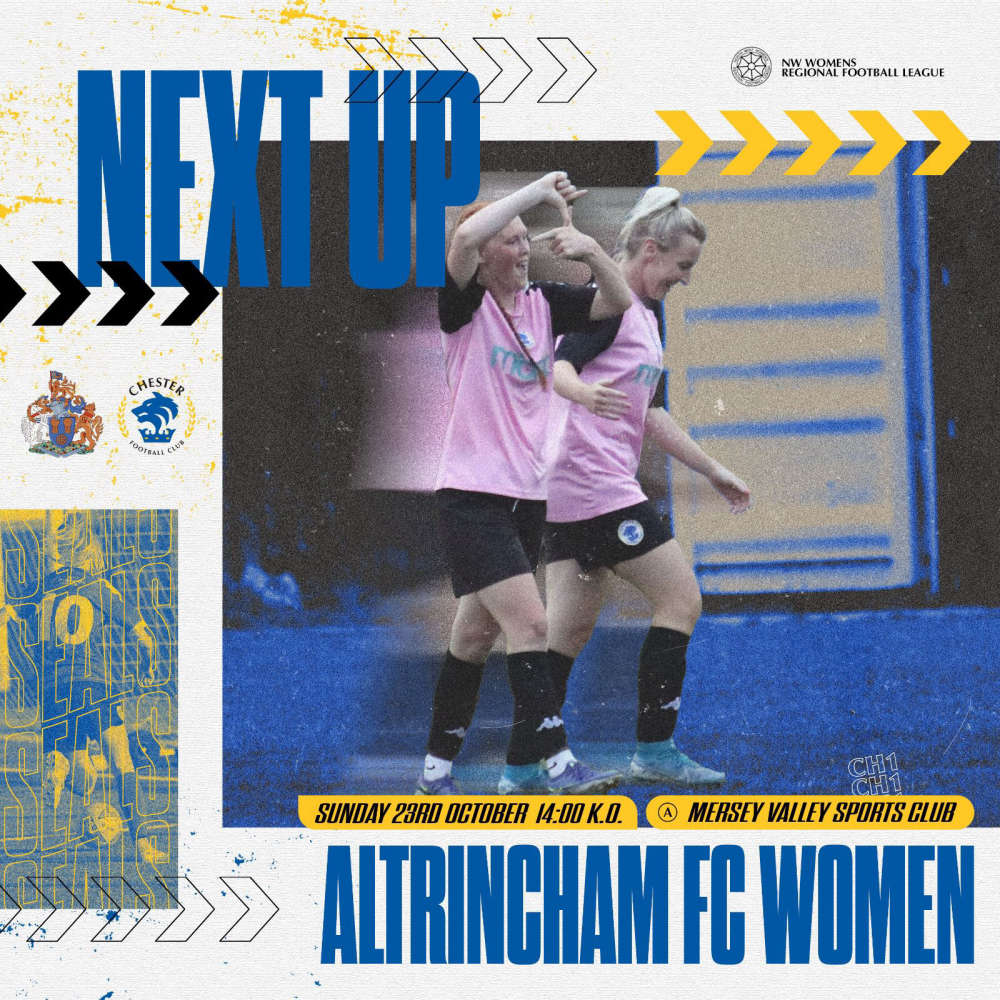 Match Preview Altrincham FC Women v Chester FC Women Chester's Dee Radio