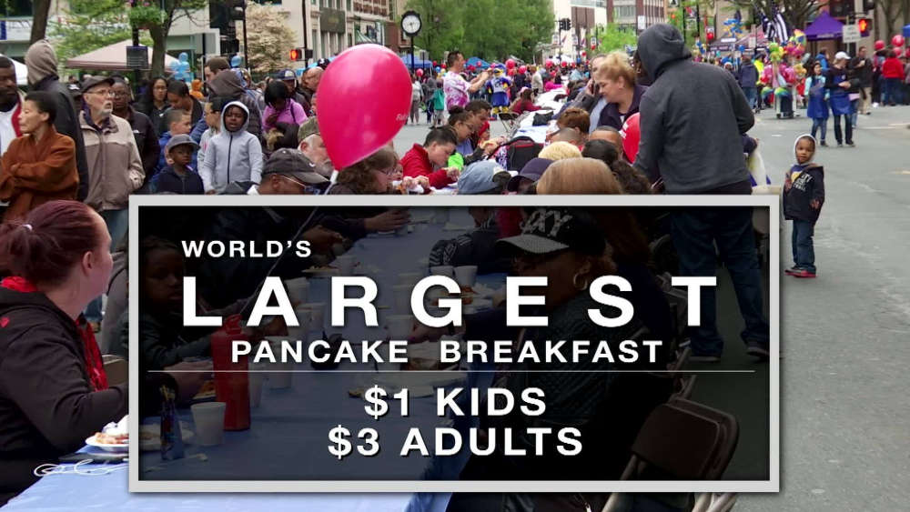 World's Largest Pancake Breakfast (Springfield, Ma) The Q 99.7 WLCQ