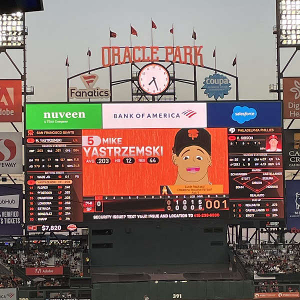 The Giants Use their Jumbotron in a Giant Way! WCSG