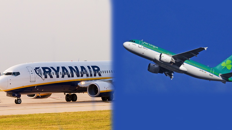 Ryanair and Aer Lingus will waive change fees until 31st March Dublin
