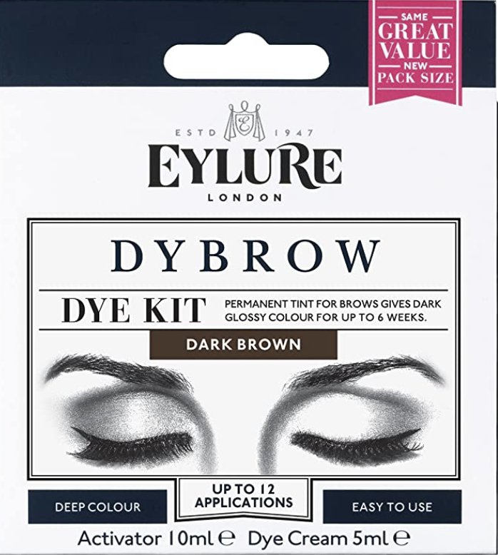 A brow tint available online is receiving 5 star reviews during