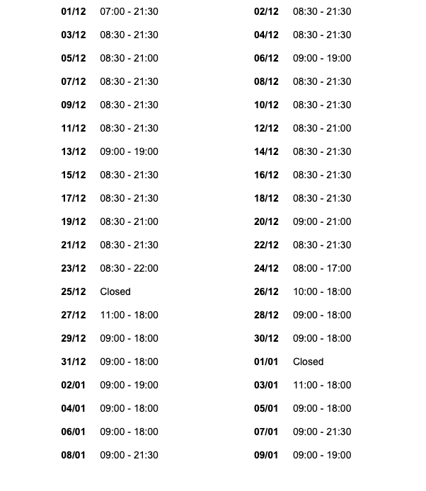 CONFIRMED Penneys Limerick Christmas opening hours Limerick's Live 95