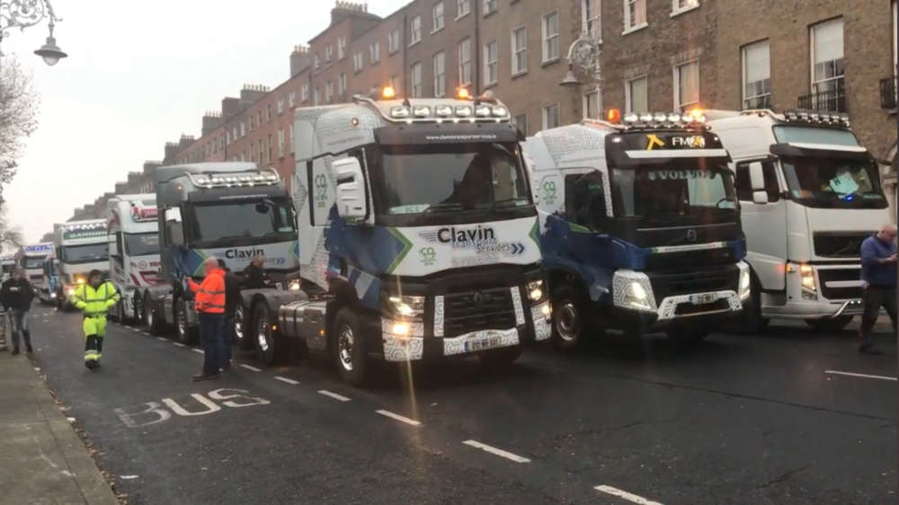 truck drivers strike tomorrow dublin Dick Trevino