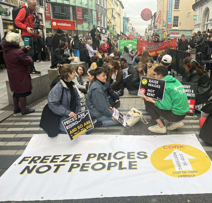 Cost of Living Protest takes place in Cork. C103