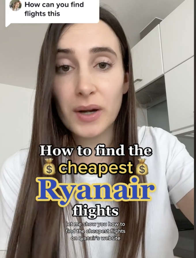 Woman reveals simple trick to get the cheapest Ryanair flights U105