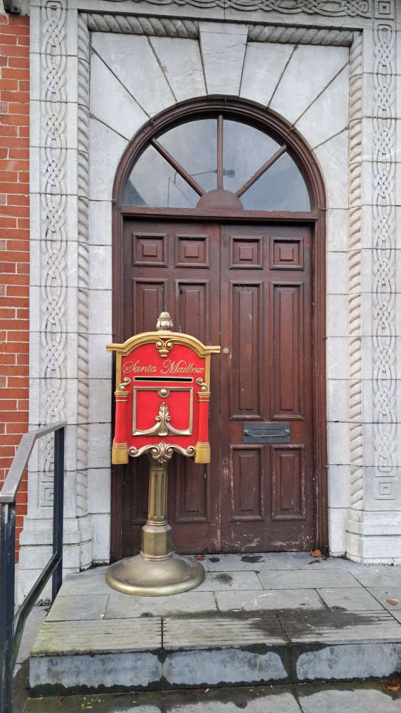 Postbox for letters to Santa outside Town Hall in Mallow Cork's 96FM