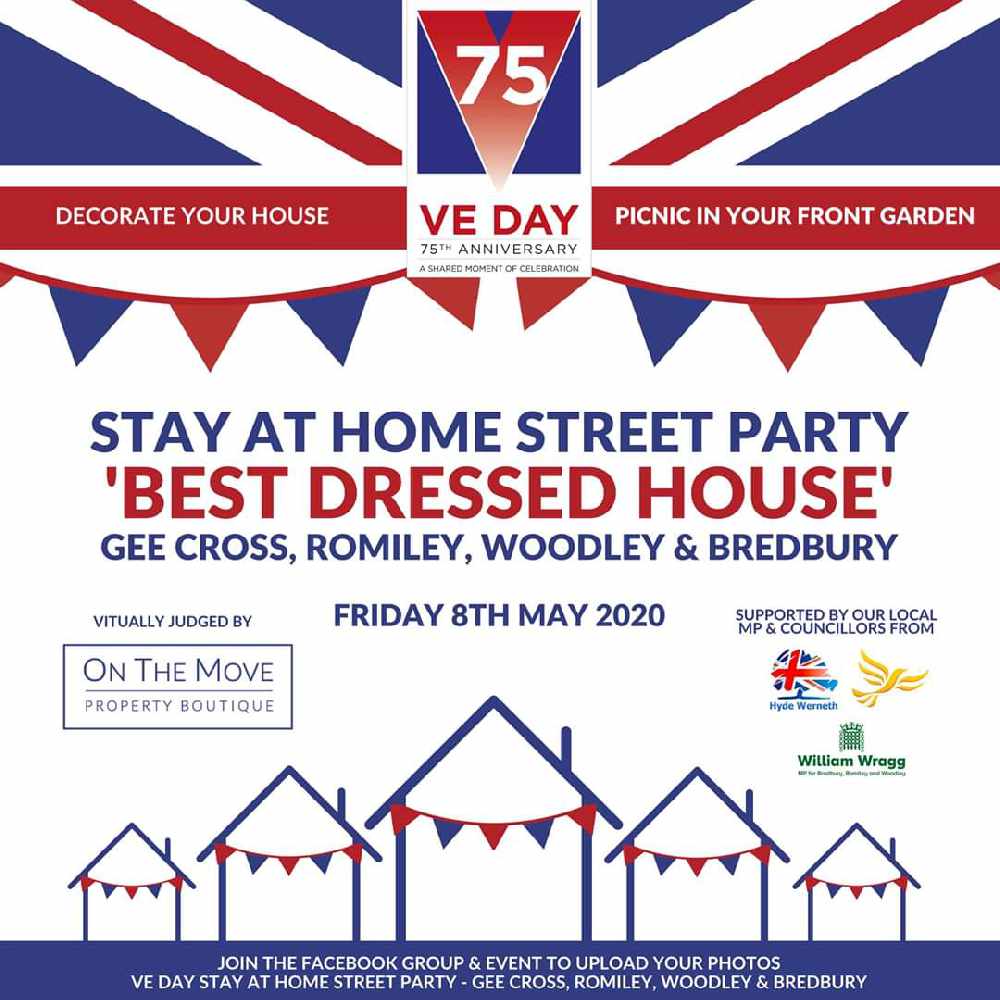 VE Day competition for best dressed houses in Hyde Not Really Here