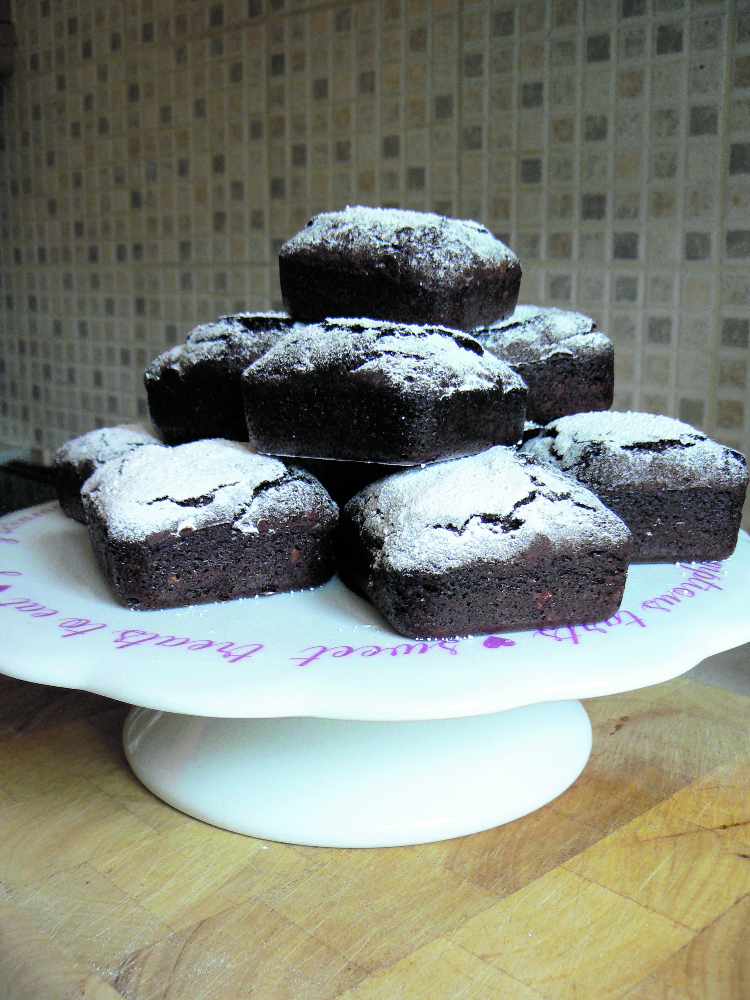 Baking with Burns How to make chocolate and cherry liqueur brownies