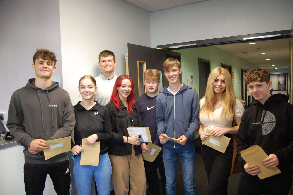 Glossopdale Sixth Form celebrating 'outstanding' Alevel achievements
