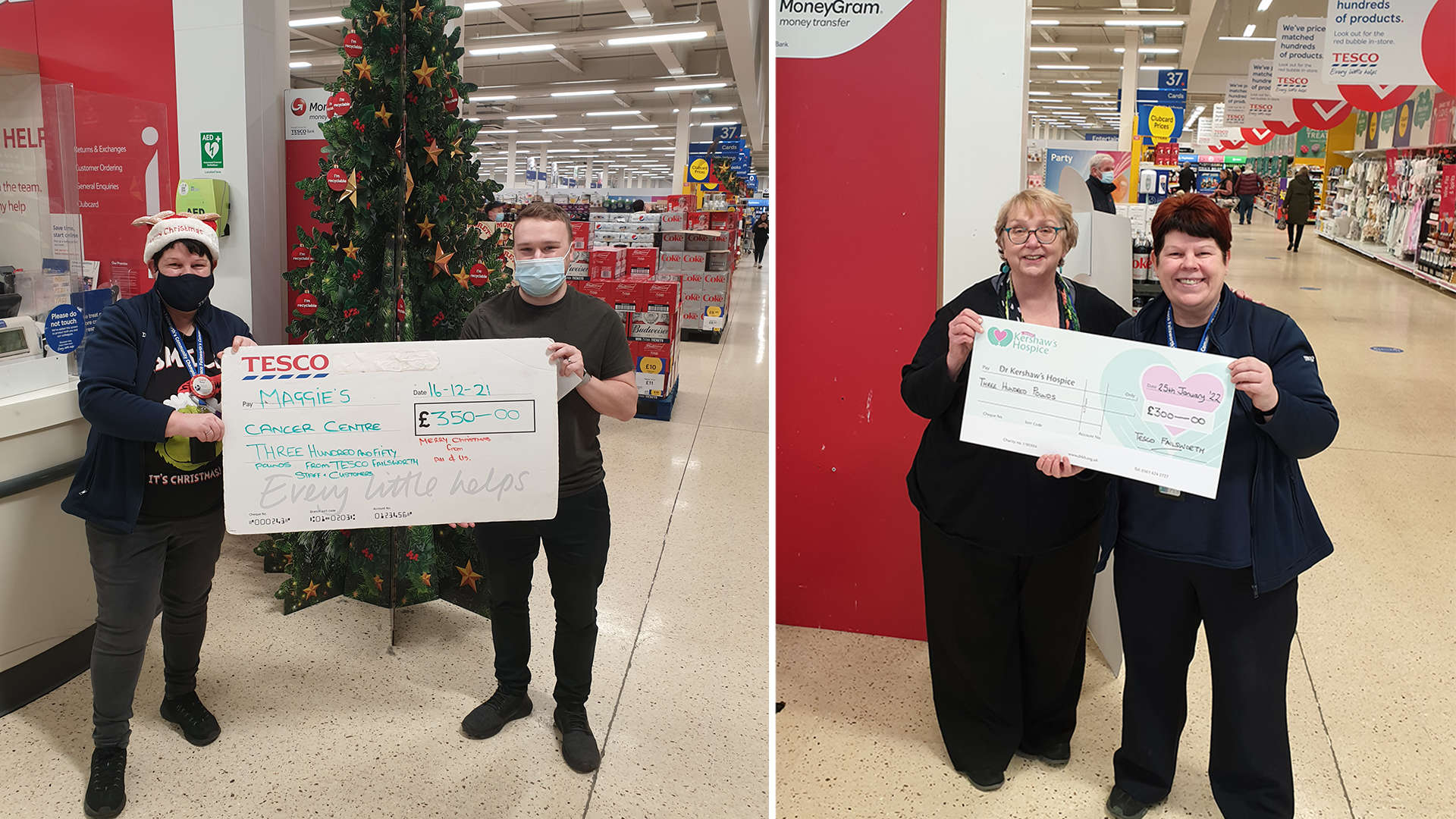 Shoppers at Tesco Failsworth help to raise hundreds for local good