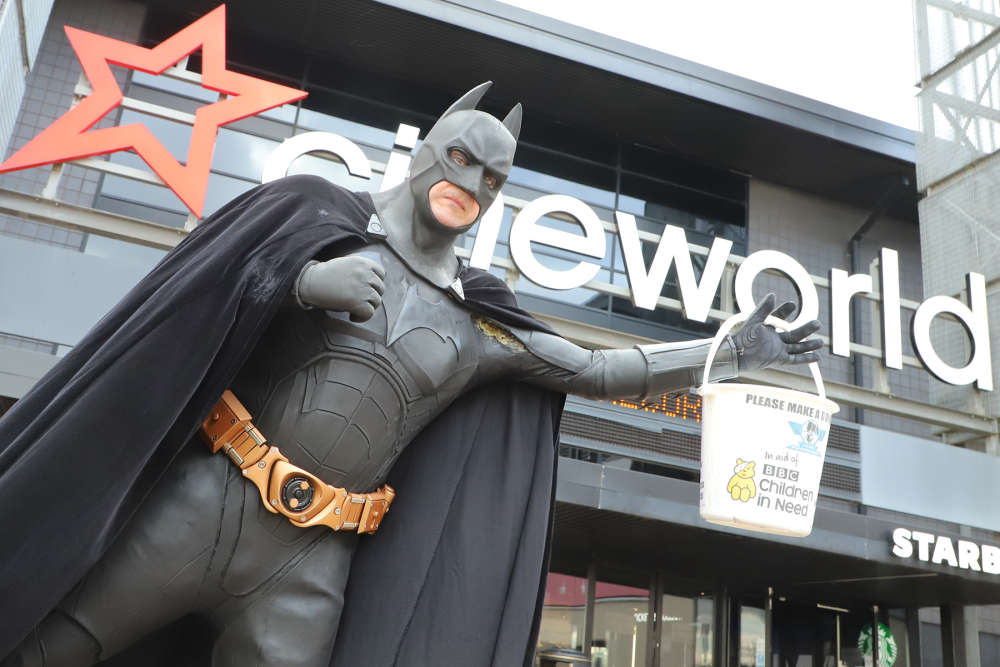 Hyde Fundraisers greet The Batman at Cineworld Ashton Quest Media