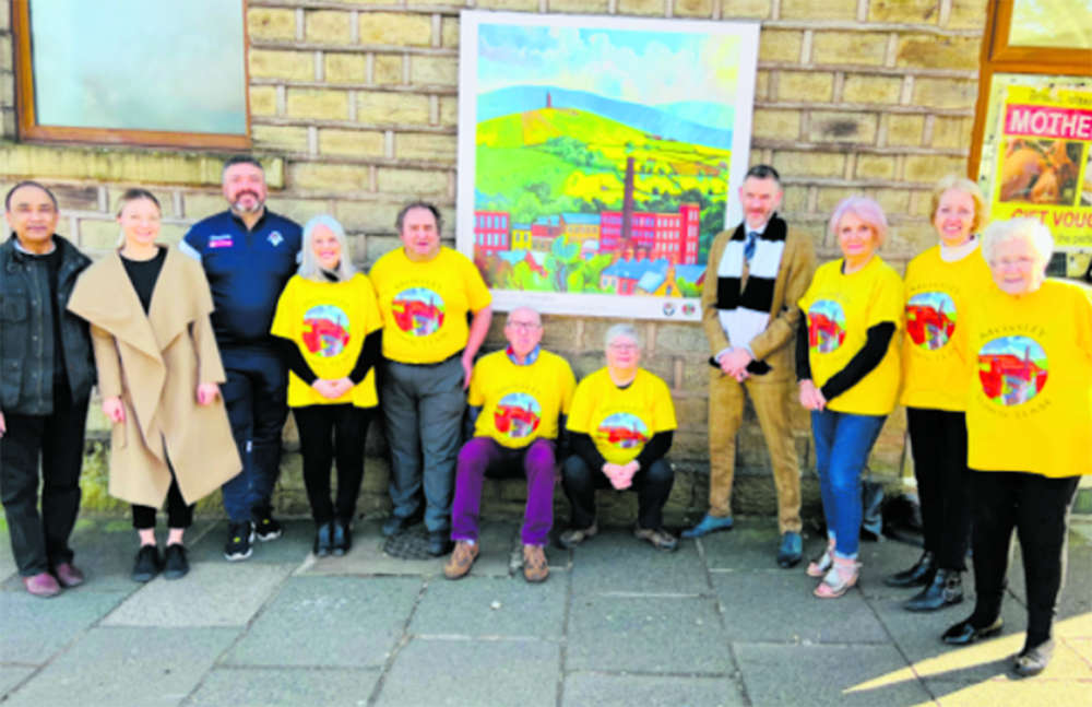 Painting Mossley with new artworks Not Really Here Group Tameside Radio, Tameside Reporter