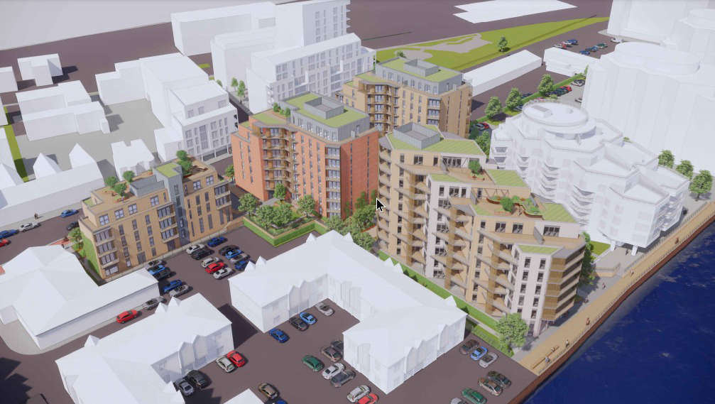 Four Blocks Of Flats, Cycle Lane And Commercial Units Submitted For