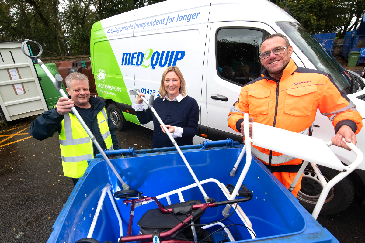 North Yorkshire Medical Equipment Recycling Scheme Reaches FiveTonne