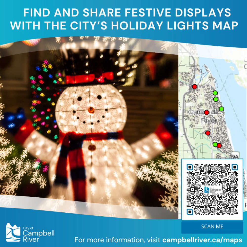 City Of Campbell River's Holiday Lights Map Is Back The Raven 100.7