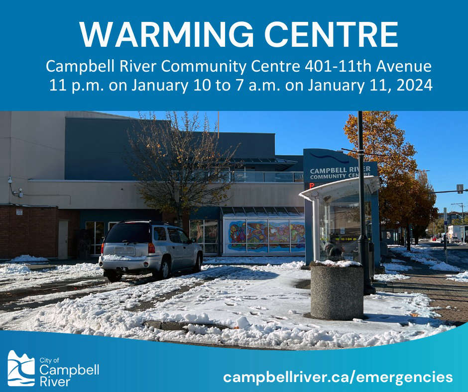 City Of Campbell River To Open Warming Centre During Winter Weather