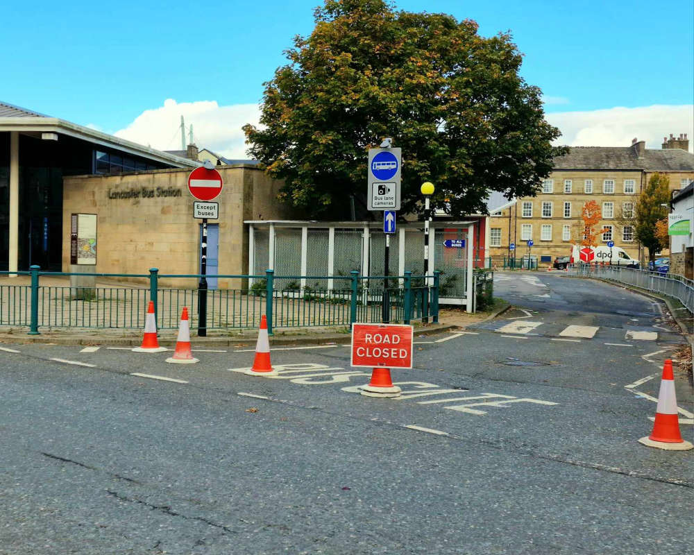 Part of Lancaster bus station forced to close again due to roadworks Beyond Radio