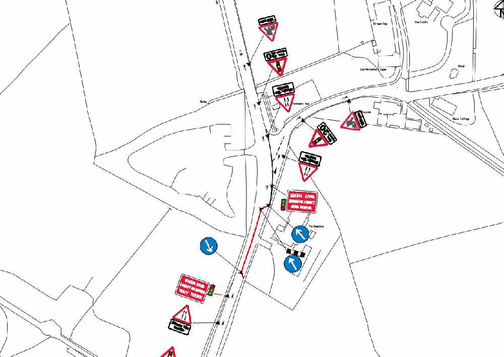 Roadworks at Hillberry Corner 3FM Isle of Man