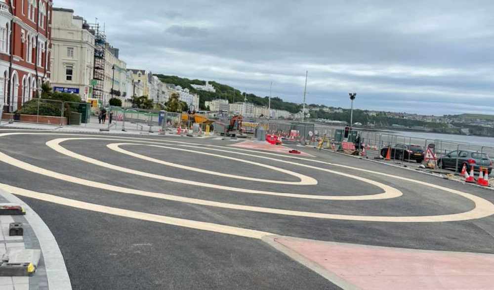 Second Douglas prom roundel will be finished next month 3FM Isle of Man