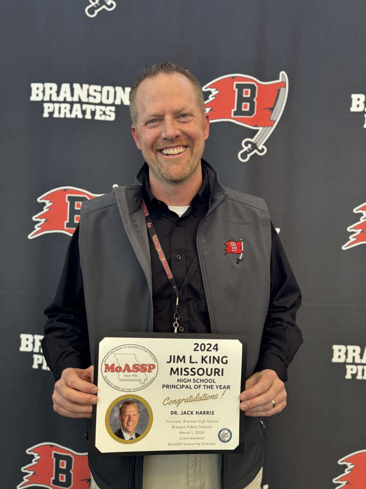 Branson High School Principal Jack Harris Honored by Statewide