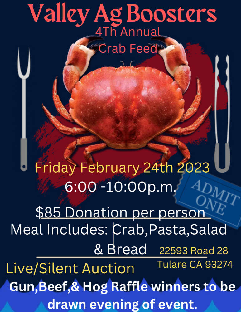 Valley Ag Boosters 4th Annual Crab Feed My 97.5 FM