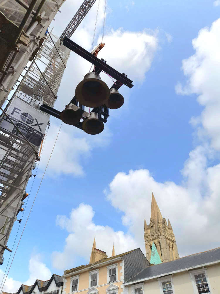 Historic bells set to ring out again as Truro clock tower restoration