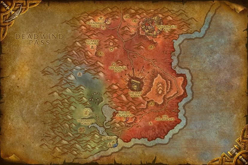 Sunveil Excursion, Blasted Lands Map World of Warcraft