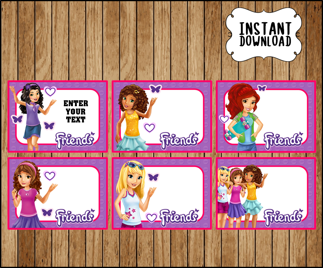 View Lego Friends Name PNG