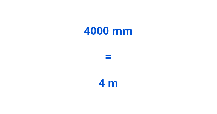 4000 mm to m – 4000 Millimeters to Meters