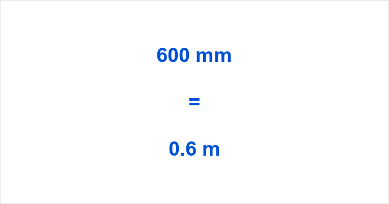 600 mm to m – 600 Millimeters to Meters
