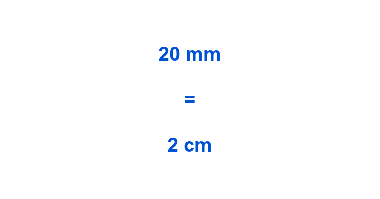 20 mm to cm - How many cm in 20 mm - 20 mm in cm