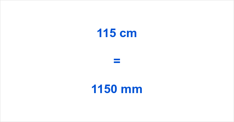 115 cm to mm - How many mm in 115 cm - 115 cm in mm