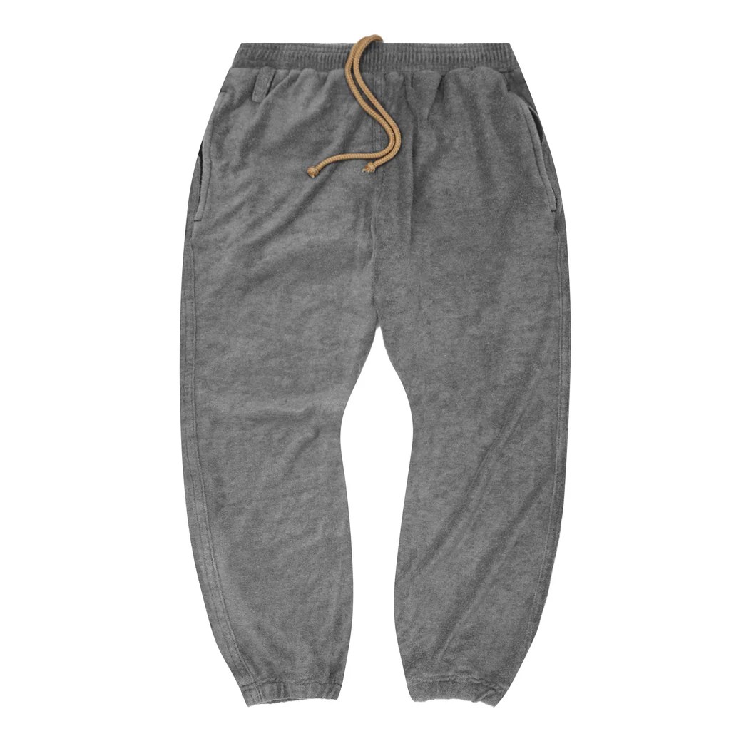 TOWEL TERRY SWEATPANTS IN OWL GREY MN+LA