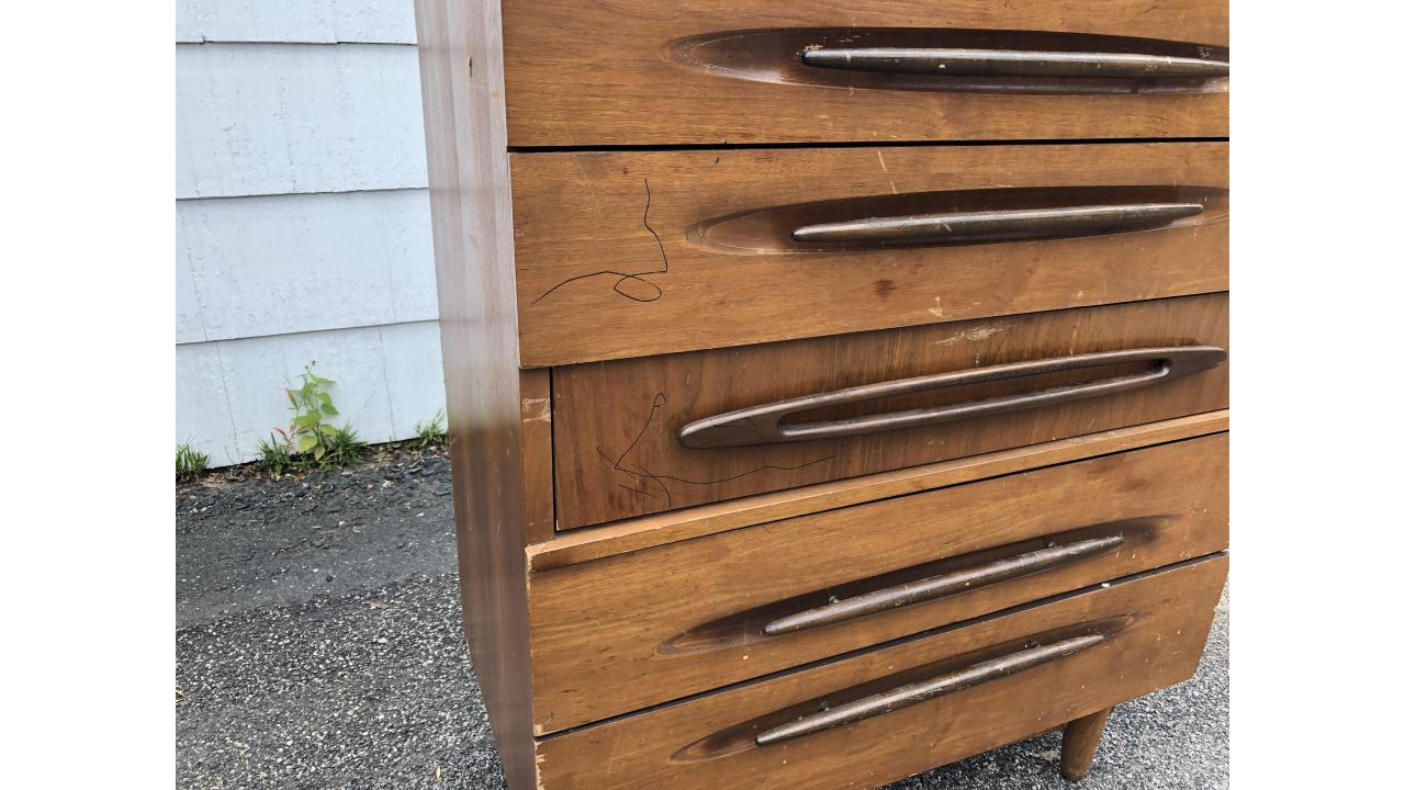 Mid Century Ward Manufacturing Dresser Chest St. Paul