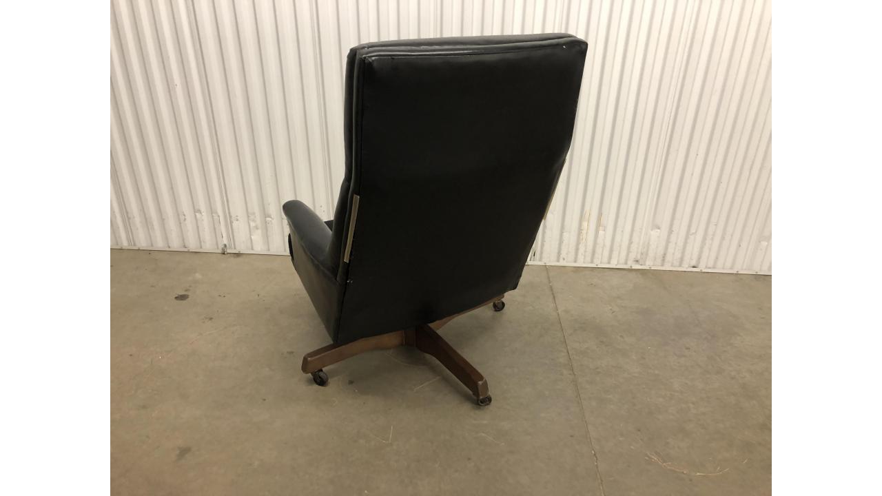 Vintage HON High Back Office Chair Black, Mid Century! St. Paul
