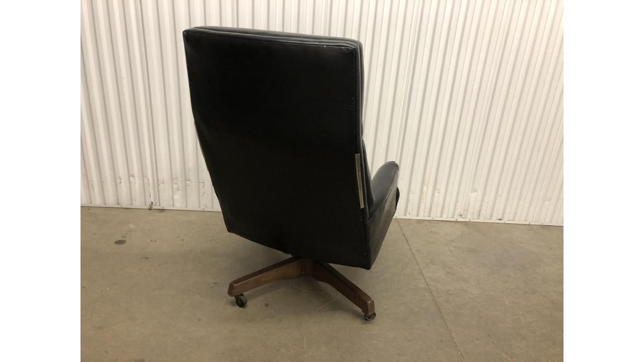 Vintage HON High Back Office Chair Black, Mid Century! St. Paul