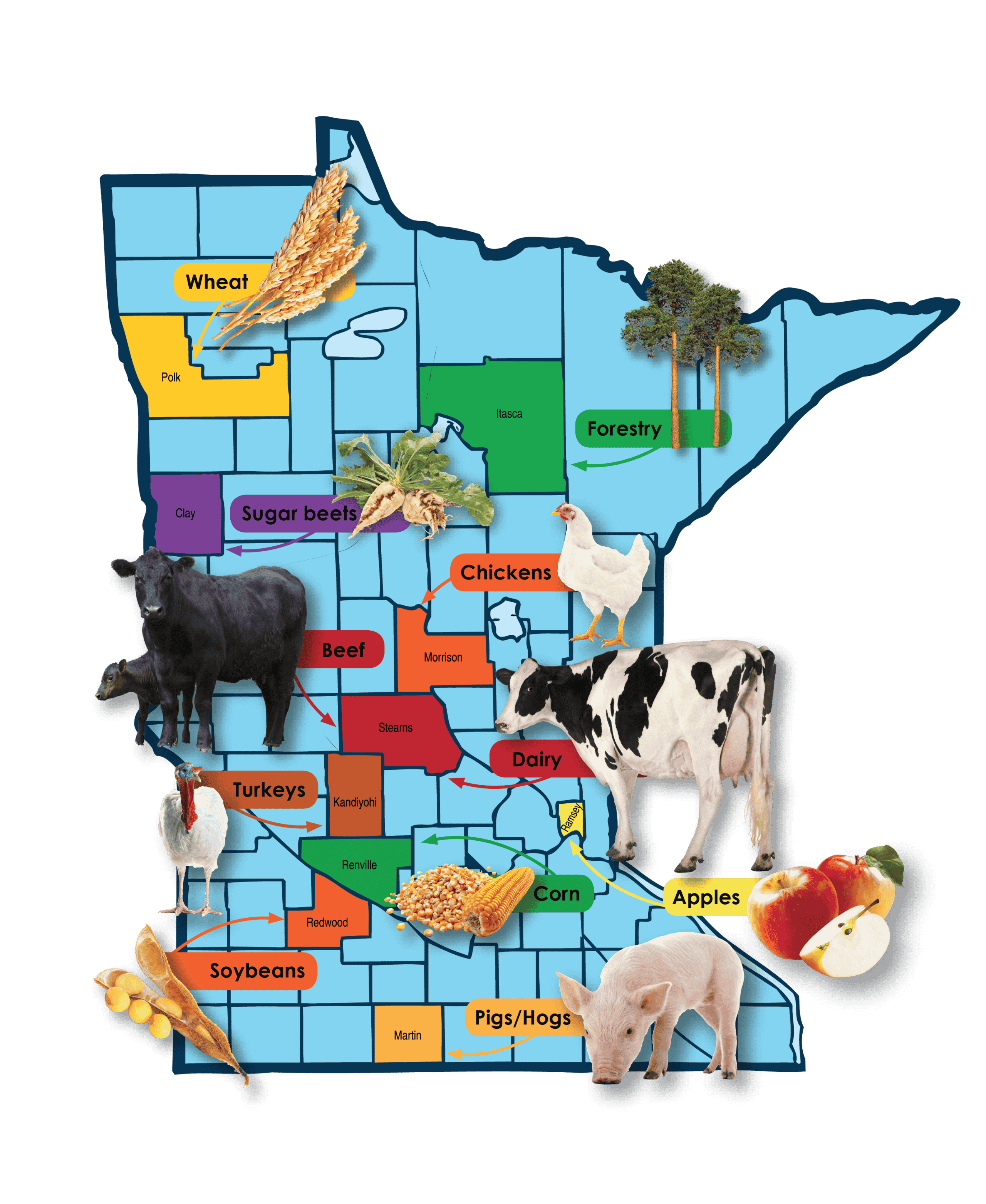 Minnesota Counties MN Ag Mag