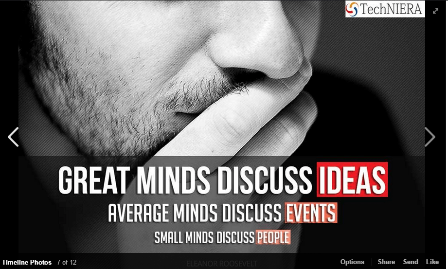 Great Minds Discuss Ideas and Do implements them ! MNCBLOG