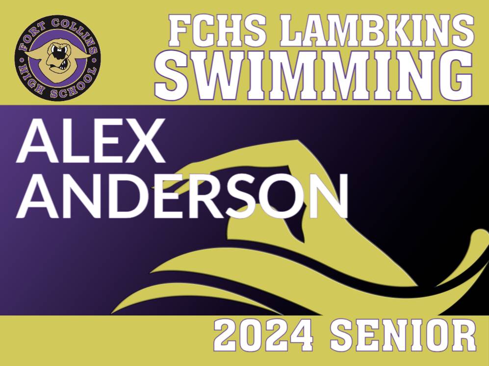 FCHS Swimming Senior 2024 Yard Sign