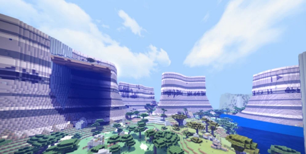 Crazy Craft Custom Terrain with Structures Map for Minecraft Free Download